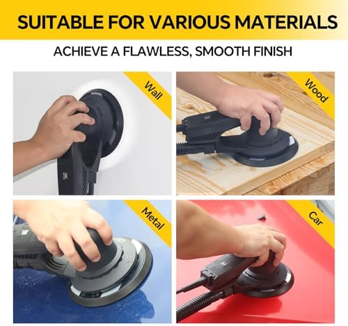 Electric 360W Random Orbital Sander with Dual 5" & 6" Pads Brushless Motor