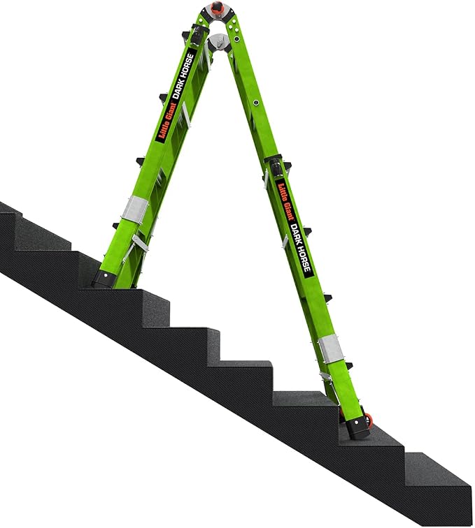 Little Giant Ladder Systems Dark Horse 2.0, M17, 17ft, Multi-Position Ladder, Fiberglass, Type 1A, 300 lbs Weight Rating, (16117-001)