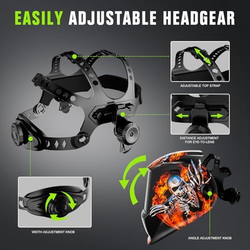 Laser Welding Helmet 900-1100nm OD8+ Professional Laser Face Shield