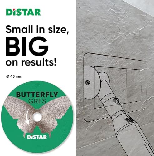 Butterfly 2" Diamond Tile Cutting Wheel for Dremel & Rotary Tools – 0.6mm Solid Diamond Layer, Ultra-Thin 1.2mm Wet Cut Disc for Porcelain, Ceramic & Mosaic | Low Chipping