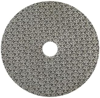 Electroplated Diamond Sanding Paper Sheet Pad,60Grit 4inch 100mm Grinding Sandpaper Pad Hook and Loop Backing for Metal Glass Porcelain Ceramic Hand Polishing & Trimming (1 Piece)