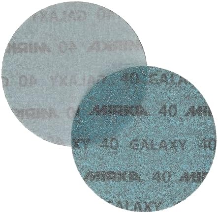 Mirka Galaxy Sandpaper 6 inch Grit 40 Hook & Loop 50 Discs Pack