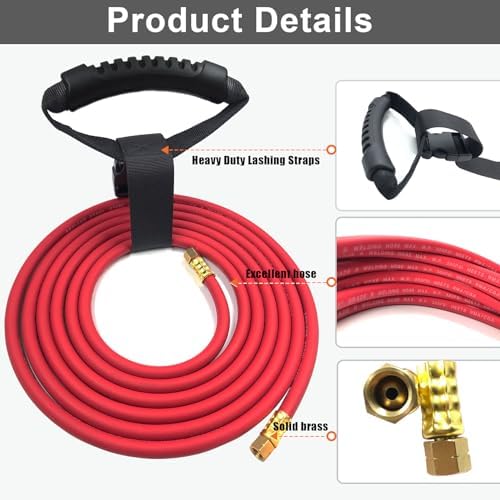 0386-1090 AH-12 Acetylene Torch Hose for Torch Systems, 12FT, "A" Fitting