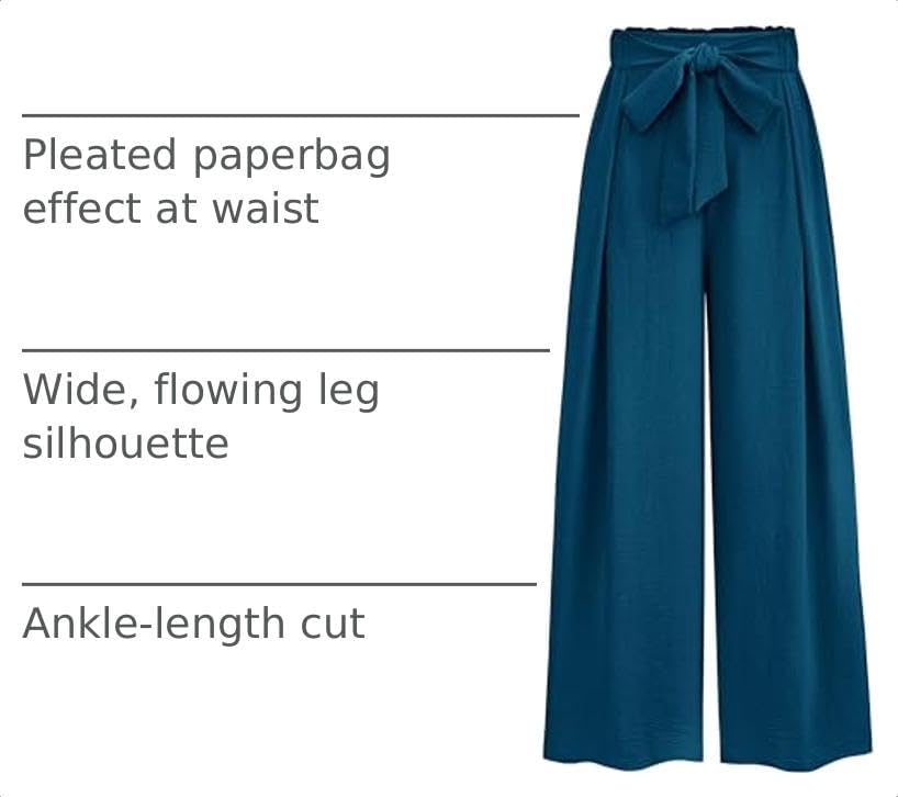 PRETTYGARDEN Women's Palazzo Wide Leg Work Dress Pants