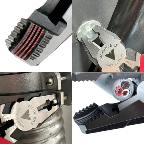 VAMPLIERS 2-PC Screw Extractor Pliers Set 8" Linesman + 6.25" Black Oxide