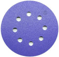 Benchmark Abrasives 5 Inch Sanding Discs Hook and Loop, Ceramic 8 Holes Adhesive Sandpaper for Surface Blending, Automotive - Orbital Sander Sandpaper (50 Discs) (Mixed Low Grits)