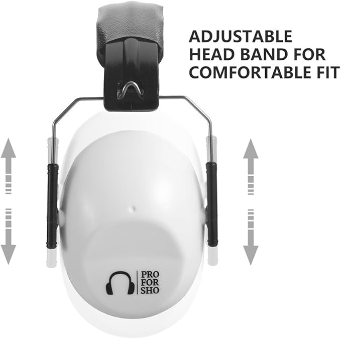 Pro For Sho 34dB NRR Hearing Protection Ear Muffs – Highest NRR Compact Design Ear Protection for Loud Events & Sensory Use