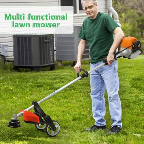 8 in 1 Weed Eater Gas - 52CC 2-Stroke Gas Pole Saw Hedge Trimmer Combo