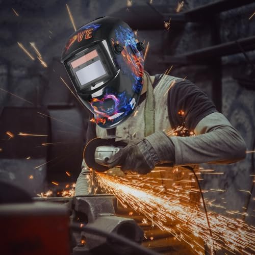 Welding Auto Darkening Helmet True Color Hood with Adjustable Shade Range 4/9-13 for TIG MIG ARC Welder Mask