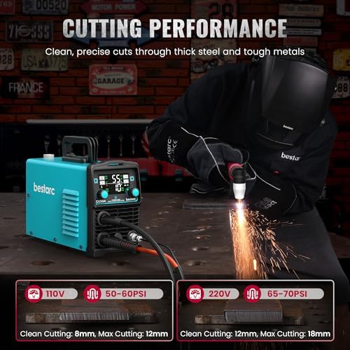 Bestarc Plasma Cutter, [Large LED Display] 55A Plasma Cutter Machine