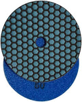 5" Dry Stone & Concrete Polishing Pad, 1.5mm Segment Height, 50 Grit