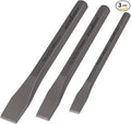 HORUSDY 3-Piece Heavy-Duty Cold Chisel Set, 3/8", 1/2", 5/8" Metal Chisels, Drop-Forged Cr-V Steel for Woodworking, Metalworking, Masonry & Carpentry