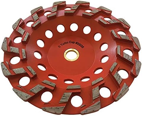 7" Diamond Grind Wheel S Seg Concrete/Coating 7/8"-5/8" Non-Threaded Arbor