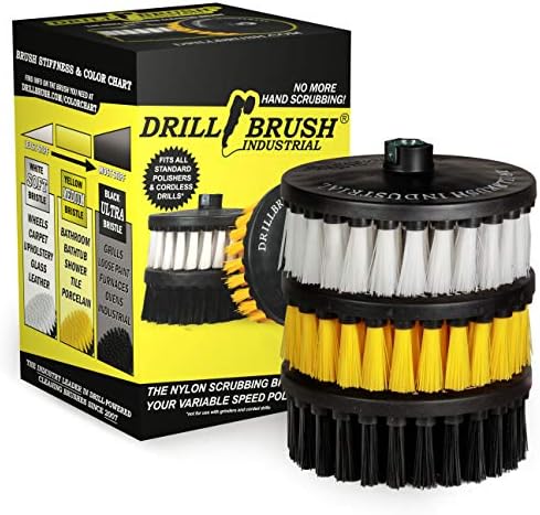 Drill Brush 7 Inch Variety Cleaning Kit for Variable Speed Polisher & Drill