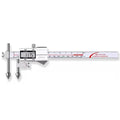Digital Offset Centerline Caliper Hole Distance Vernier Caliper Cone Probe Hole Center Distance Ruler Measuring Tool Stainless Steel Inch/MM (10-150mm)