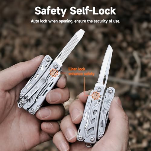 NexTool Mini Flagship F12 Keychain Multitool, Fifth Pocket Tools (Blue)