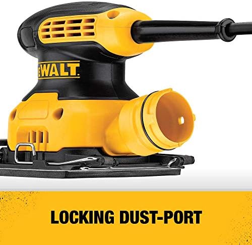 Dewalt DWE6411KR 2.3 Amp 1/4 Sheet Corded Finishing Sander Kit (Renewed)