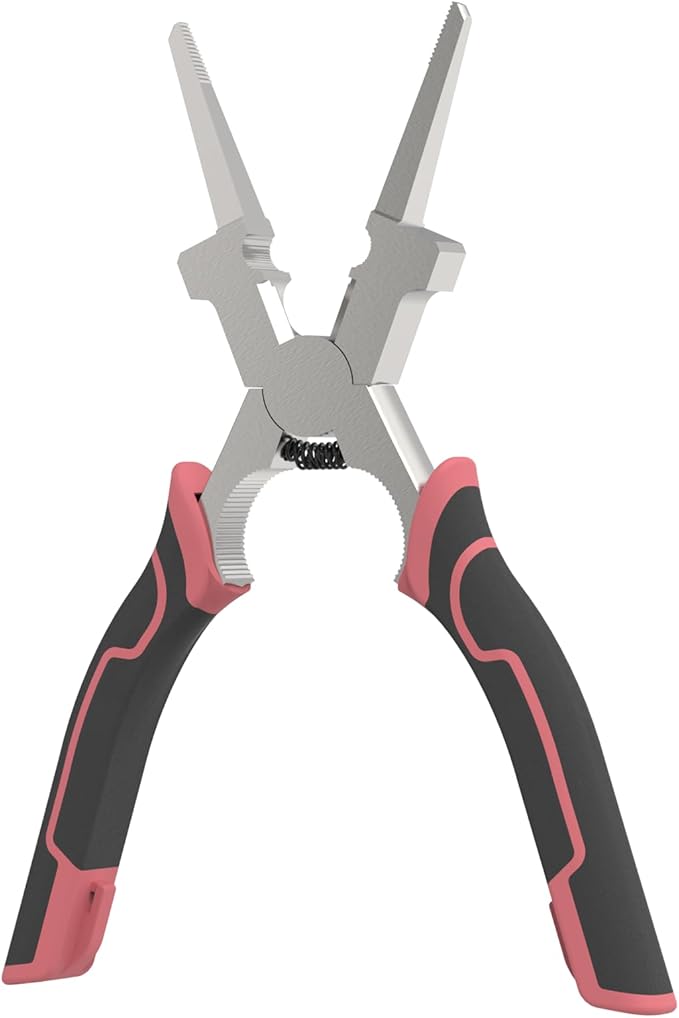YESWELDER 8" MIG Welding Pliers, Anti-Rust and Durable High-Carbon Steel, Black&Pink All-In-One Multifunctional MIG Pliers for Professional Welding