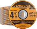 POWERTEC 4-1/2" Cut-Off Wheels, 25 PK, 7/8" Arbor (14019)