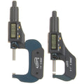 iGaging 2 pc 0-1", 1-2" (0-2") Digital Electronic Outside Micrometer w/Large LCD Display Inch/Metric