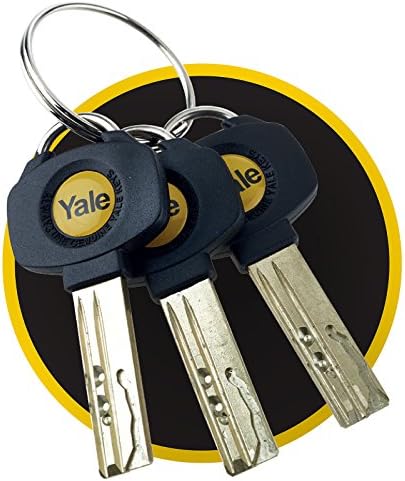 Yale P-YS3-4550N Anti-Snap 3 Star Euro Double Cylinder, High Security, 45:50 (95mm), Nickel Finish