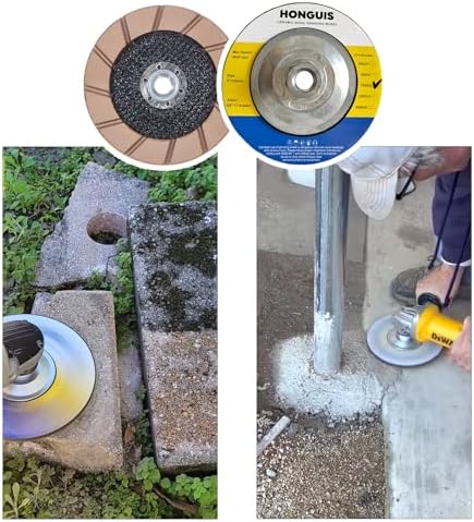 5" Ceramic Bond Diamond Cup Wheel for Concrete, 5/8-11, 100 Grit
