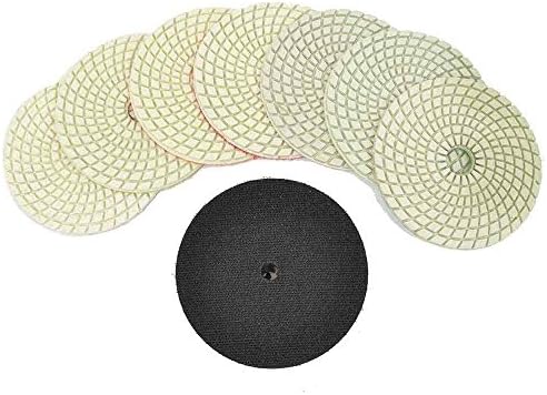 Hardin WVPOLSET 4 Inch Var Speed Polisher and 8 pc 4 Inch Diamond Polishing Pad Set