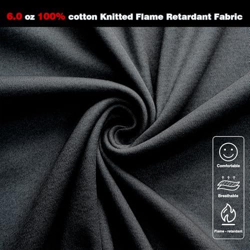 FR Shirts for Men, 6oz Hi Vis Flame Resistant Welding Shirt