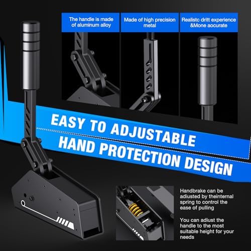 PXN HB S USB Handbrake for Sim Racing, PC Racing Handbrake