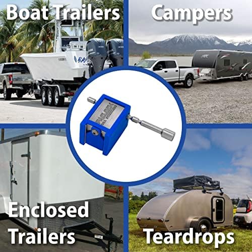 PACLOCK's 79-Series Universal Trailer Lock, Standard Rekeyable (SR), Standard Pin, Keyed Differently w/ 2 Keys, Silver