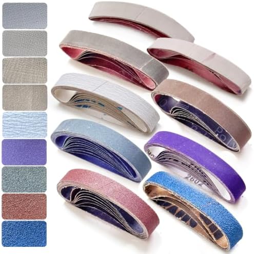 60PCS 3/4 x 12 Inch Sanding Belts, Replacement Belts for Knife Sharpeners