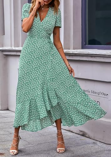 PRETTYGARDEN Women's Boho Floral Summer Maxi Dresses