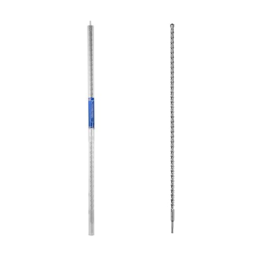SALI SDS Plus Rotary Hammer Drill Bit 1PC 3/4"*39" Concrete Drill Bit Kit Cross-Type Double Thread Carbide Material Suitable for Brick, Cement Walls, Stone, Hammer Drill Bits