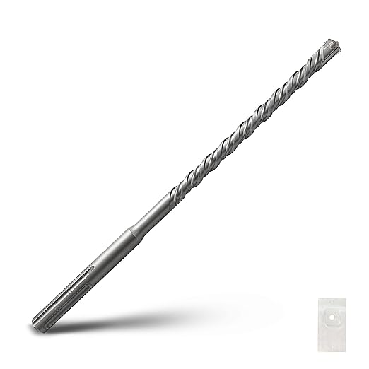 9/16 x 13.4 inch SDS Max Rotary Hammer Drill Bit, 14x340mm Carbide Tip Masonry Drill Bit,Concrete Drill Bit for Masonry, Brick, Stone, Concrete (Length :340mm / 13.4 inch, 14mm (9/16 in) Diameter)