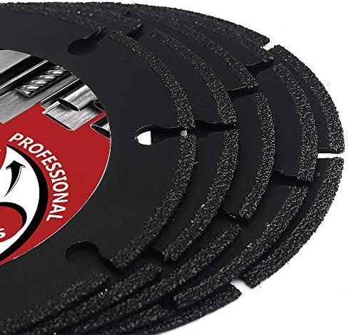 5Pcs/Lot 4" Diamond Metal Cutting Disc Diamond Cut Off Wheel for Metal Rebar, Sheet Metal, Ductile Pipe, Angle Iron, Stainless Steel and Similar Materials (4-5pcs)