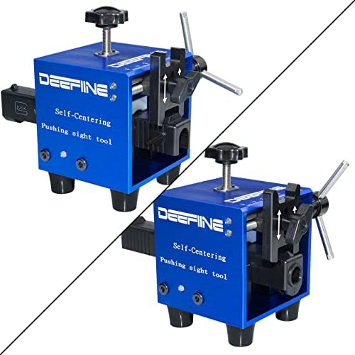Universal Sight Pusher Tool for 1911 Glock Sig Springfield Handguns with Self Centering Clamping Design,Pistol Heavy Duty Front and Rear Sight Adjustment Removal Tool.