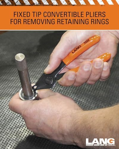 Lang Tools (3495) 12-Piece Fixed Tip Combination Internal/External Snap Ring Pliers Set