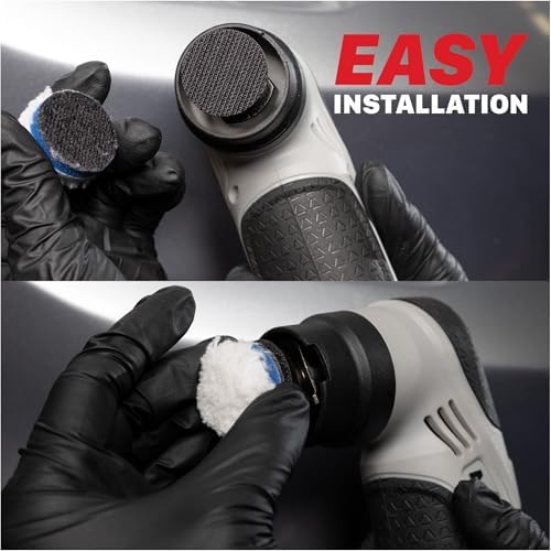 Maxshine M0312 V2 Cordless Mini Polisher Grey – Lightweight DA & Rotary Buffer for Cars, Trucks & Boats – 6-Speed Portable Detailing Tool for Scratch Repair, Headlight Restoration, Swirl Removal