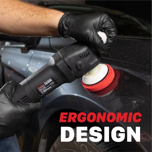Maxshine M550 Rotary Polisher – 550W Compact Car Buffer with 3” Backing Plate, 5/8” Thread & 6-Speed Control – Auto Detailing Tool for Cars, Trucks, SUVs & Boats, Paint Correction & Swirl Removal