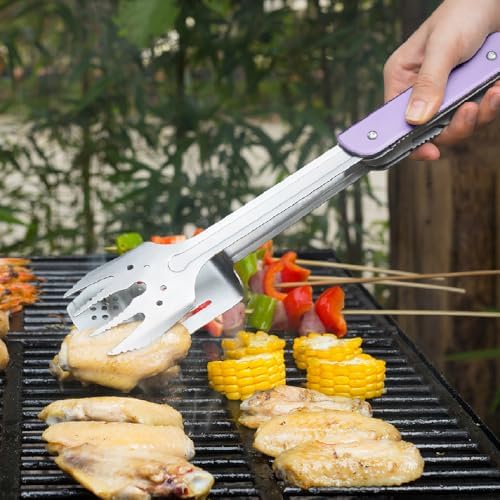ROXON 6-in-1 Grill Tools Set, Metal Griddle Accessories Kit for Blackstone