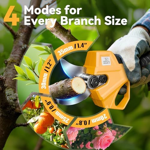 BUYJOY 2-in-1 Pole Pruning Shears, 1.6" Cut Diameter, Brushless Motor
