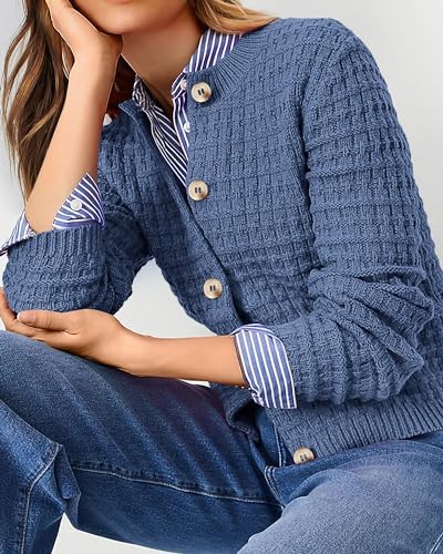 PRETTYGARDEN Women's Fall Lightweight Cardigan Sweaters