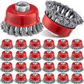 Tandefio 24 Pcs Wire Cup Brush, Angle Grinder, Classic