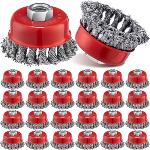 Tandefio 24 Pcs Wire Cup Brush, Angle Grinder, Classic