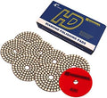 Dry Diamond Polishing Pads - 8pcs 4 inch #400 Sanding Pads Kit for Granite Marble Ceramic Used on Angle Grinder or Polisher
