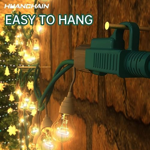 HUANCHAIN 16/3 Gauge Indoor Outdoor Green Extension Cord 10 ft Waterproof