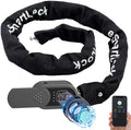 Eseesmart Fingerprint Bike Chain Lock with Keys, Heavy Duty Anti-Theft Bicycle Chain Lock, 3.28 Ft 8mm Thicker Security Bike Locks Waterproof for Bike, Bicycle, Scooter, Motorcycle, Gate, Fence