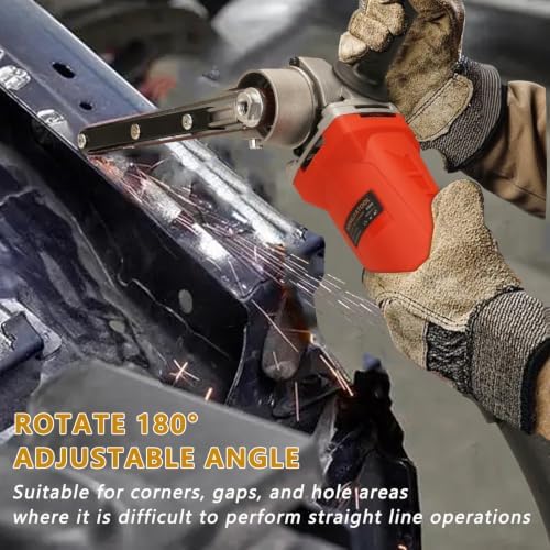 Belt Sander - 1080W Detail Band File Belt Sander with 6 Variable Speed, 1/2"x18" Finger Belt Sander for Grinding and Polishing Wood, Paint, Metal Rust Move,welding Spot and DIY.