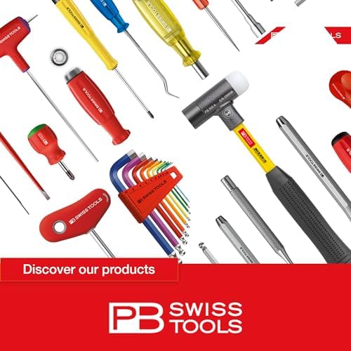 PB Swiss Tools Limited Edition 25Y Rainbow Hex Key Set PB 212.LH-10RB25YCN | 100% Swiss Made | 9-Piece Allen Wrench Set Color Coded by Size 1.5-10mm with Ball End