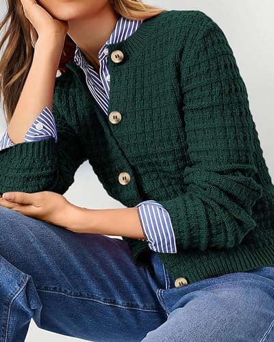 PRETTYGARDEN Women's Fall Lightweight Cardigan Sweaters